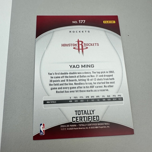 Houston Rockets Hakeem Olajuwon/Yao Ming 9 card lot - Picture 9 of 15